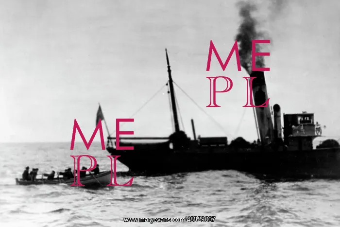 : Inspection of a neutral freighter in the North Sea, 1940 : Inspection of a neutral freighter in the North Sea, 1940