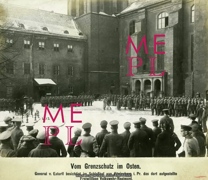 : Inspection of new border guards, 1919 : Inspection of new border guards, 1919