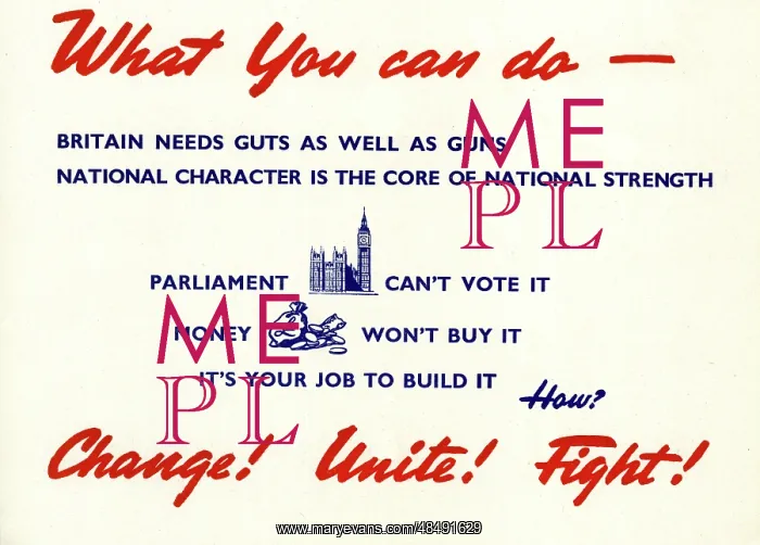 : Inspirational message, What you can do, WW2 : Inspirational message, What you can do, WW2