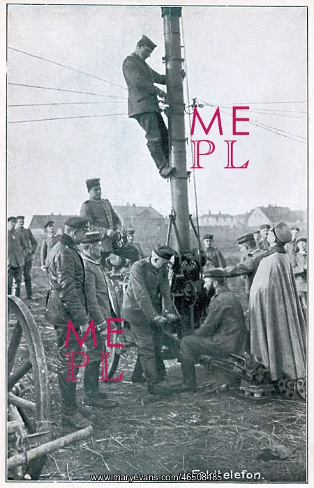: Installation - Field Telephone System - WW1 - Western Front : Installation - Field Telephone System - WW1 - Western Front