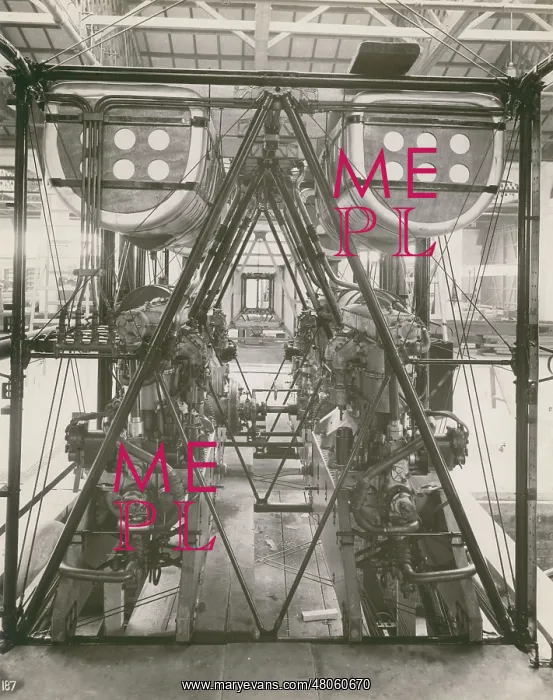 : The installation of the four Siddeley Puma engines : The installation of the four Siddeley Puma engines