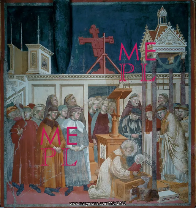 : Institution of the Creche a Greccio, by Giotto : Institution of the Creche a Greccio, by Giotto