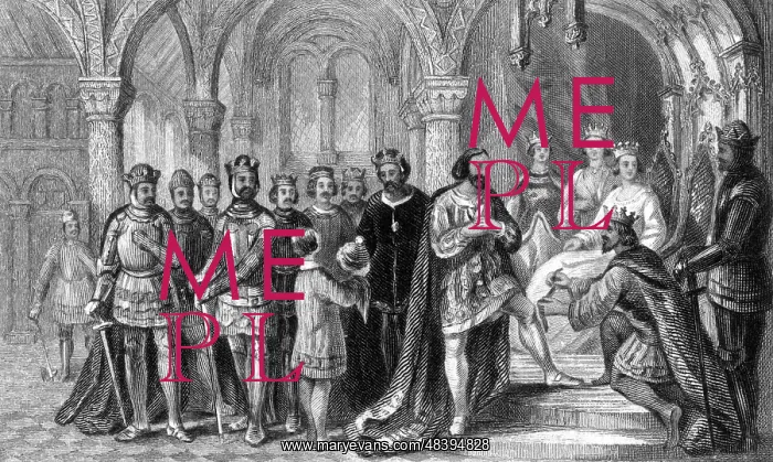 : Institution of the Order of the Garter by Edward III : Institution of the Order of the Garter by Edward III