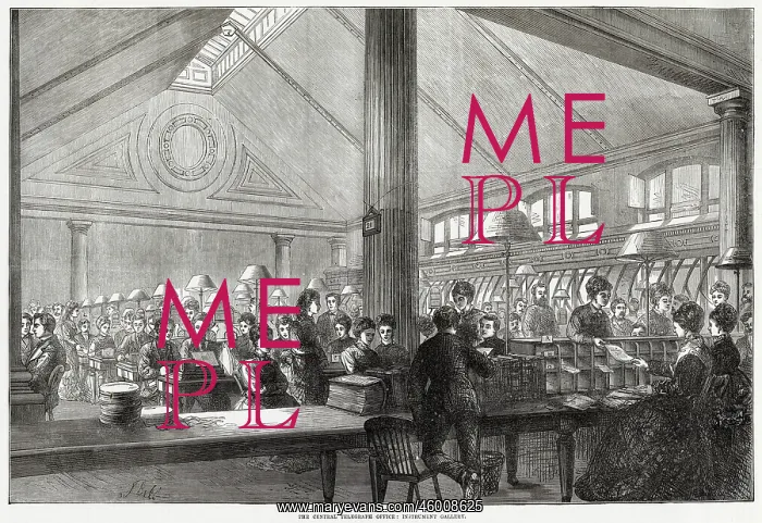 : Instrument gallery of the Central Telegraph Office 1874 : Instrument gallery of the Central Telegraph Office 1874