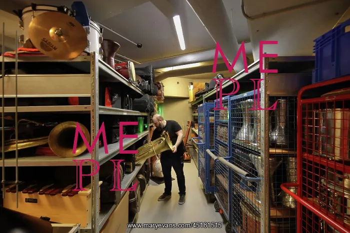 : Instrument storage, Education Centre, Philarmonie : Instrument storage, Education Centre, Philarmonie