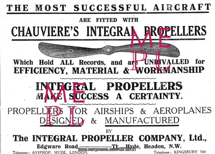 : Integral Propellers For Aeroplanes & Airships : Integral Propellers For Aeroplanes & Airships