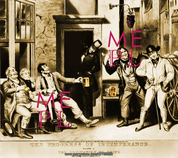 : Intemperance - The Invitation, 1841 : Intemperance - The Invitation, 1841