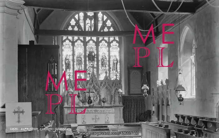 : Interior of Alfriston Church : Interior of Alfriston Church