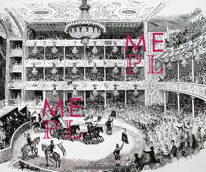 : Interior of Astley's Ampitheatre, circa 1843 : Interior of Astley's Ampitheatre, circa 1843