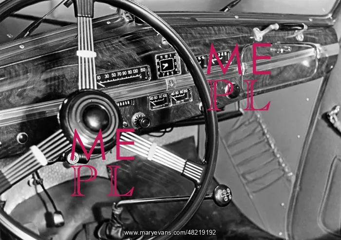 : Interior of an Audi 920, 1939 : Interior of an Audi 920, 1939