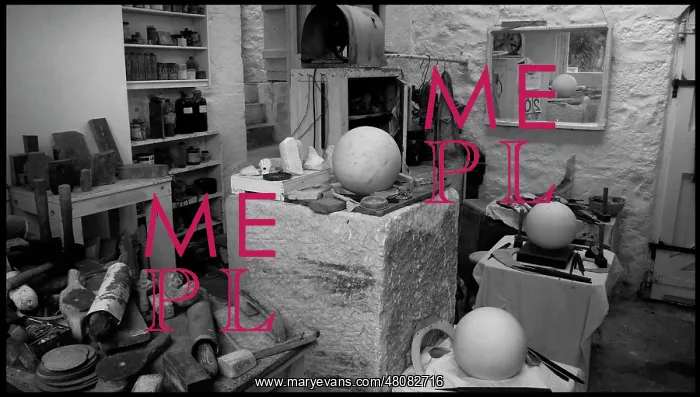: Interior of Barbara Hepworth's studio, St Ives, Cornwall : Interior of Barbara Hepworth's studio, St Ives, Cornwall