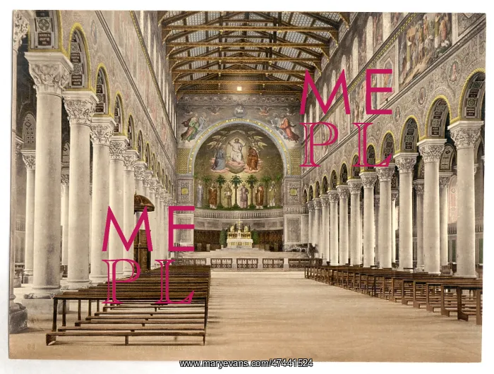 : Interior, Basilica Church (i.e. Basilica of St. Boniface), M : Interior, Basilica Church (i.e. Basilica of St. Boniface), M