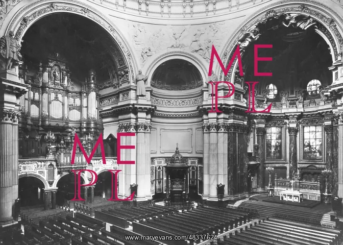 : Interior of the Berlin Cathedral, 1933 : Interior of the Berlin Cathedral, 1933