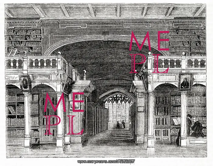  : Interior of the Bodleian Library, Oxford