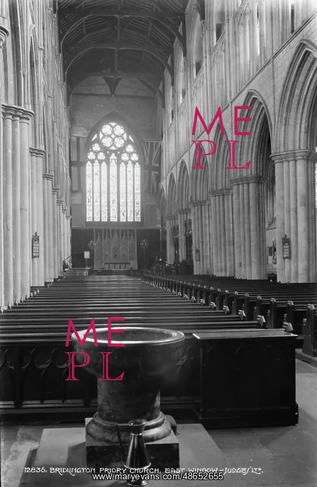 : Interior of Bridlington Priory Church : Interior of Bridlington Priory Church