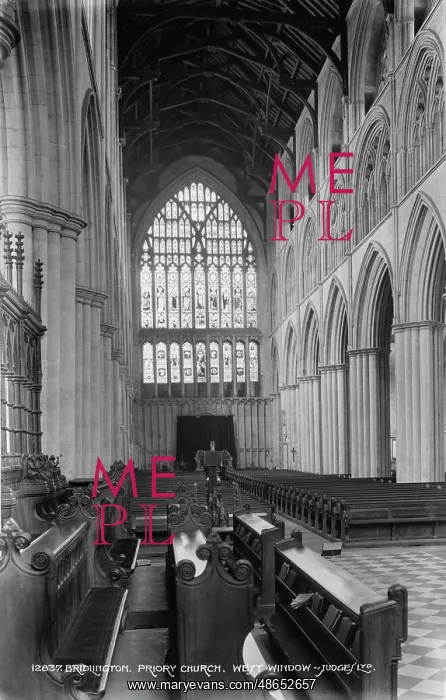 : Interior of Bridlington Priory Church : Interior of Bridlington Priory Church