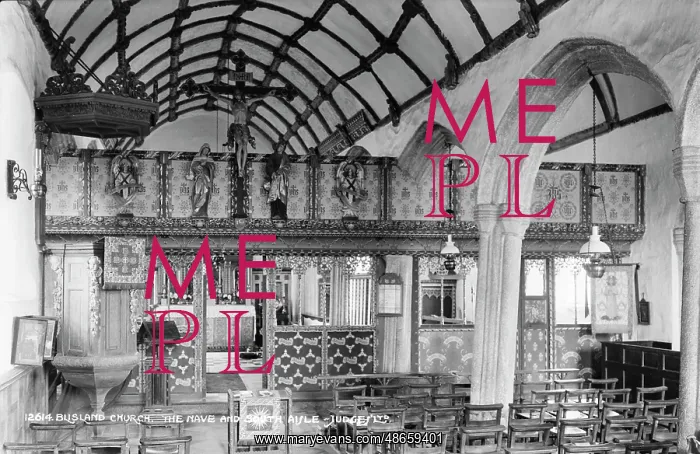 : Interior of Busland Church : Interior of Busland Church