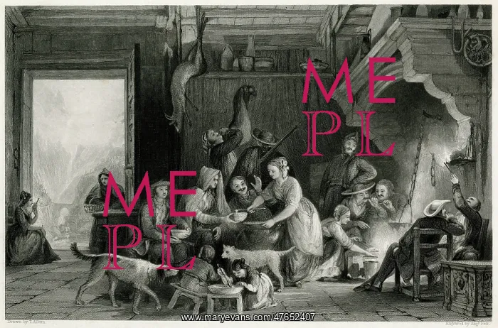 : Interior of a Cabaret in the Pyrenees : Interior of a Cabaret in the Pyrenees