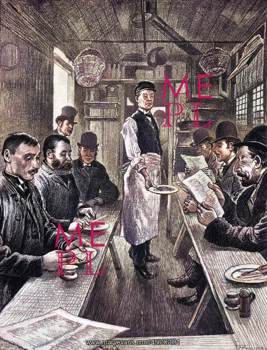 : Interior of Cabmen's Shelter 1890 : Interior of Cabmen's Shelter 1890