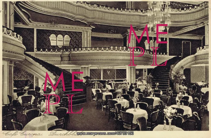 : The interior of the Cafe Europa, Berlin, 1920s : The interior of the Cafe Europa, Berlin, 1920s