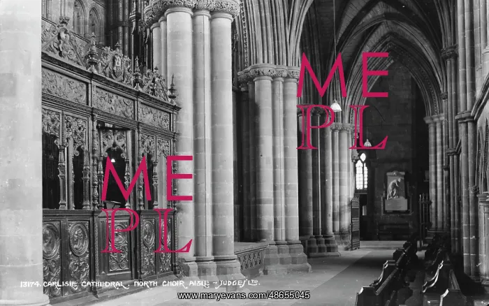 : Interior of Carlisle Cathedral - North Choir Aisle : Interior of Carlisle Cathedral - North Choir Aisle
