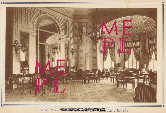 : The interior of the Casino Municipal de Cannes : The interior of the Casino Municipal de Cannes