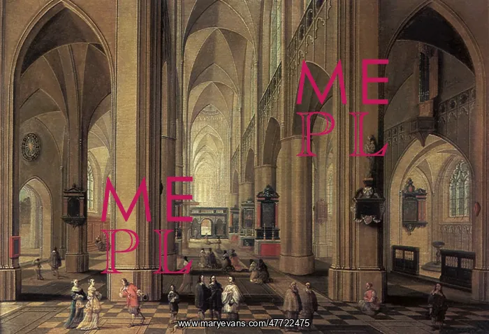 : Interior of the Cathedral at Antwerp : Interior of the Cathedral at Antwerp