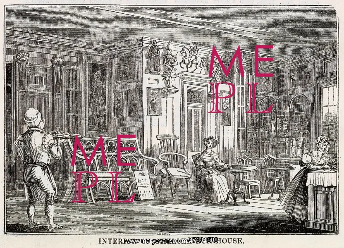 : Interior of the Chelsea Bun House : Interior of the Chelsea Bun House
