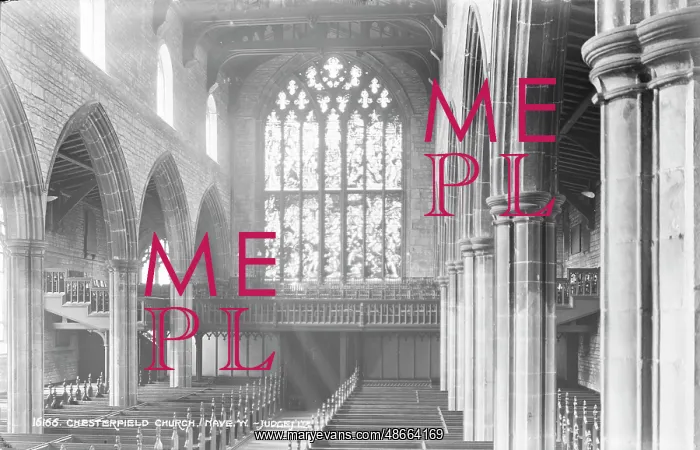 : Interior of Chesterfield Church : Interior of Chesterfield Church