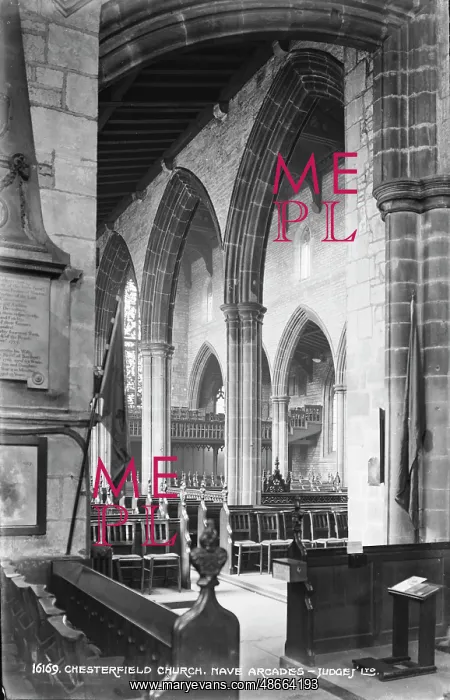 : Interior of Chesterfield Church : Interior of Chesterfield Church
