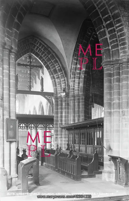 : Interior of Chesterfield Church : Interior of Chesterfield Church