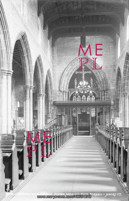 : Interior of Chesterfield Church : Interior of Chesterfield Church
