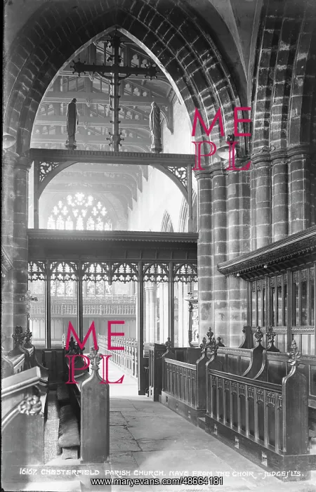 : Interior of Chesterfield Parish Church : Interior of Chesterfield Parish Church