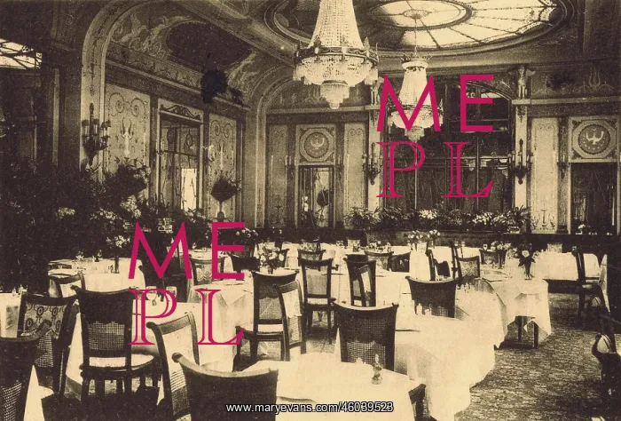  : The interior of Ciro's restaurant, Paris