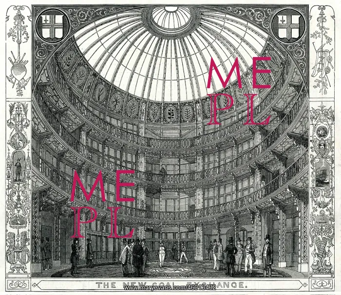 : Interior of the Coal Exchange, London 1849 : Interior of the Coal Exchange, London 1849