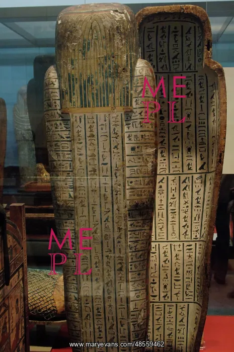 : Interior coffin of Hor. Egypt : Interior coffin of Hor. Egypt
