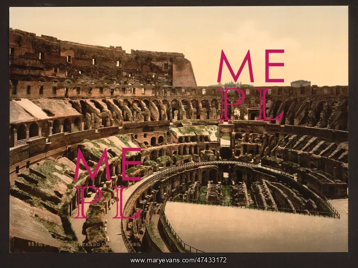 : Interior of Coliseum, Rome, Italy : Interior of Coliseum, Rome, Italy