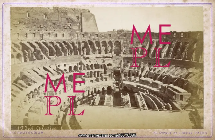 : The Interior of the Colosseum, Rome, Italy : The Interior of the Colosseum, Rome, Italy