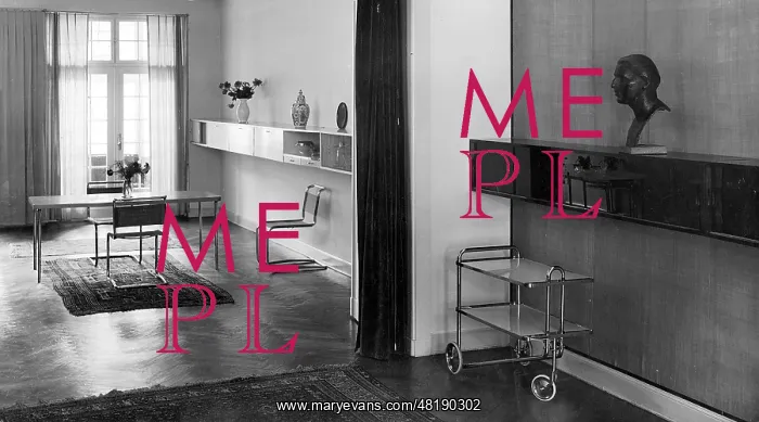 : Interior decoration in Bauhaus style created by Marcel Breue : Interior decoration in Bauhaus style created by Marcel Breue