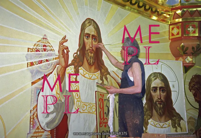 : Interior decorations of Christ the Saviour Cathedral, 1999 : Interior decorations of Christ the Saviour Cathedral, 1999