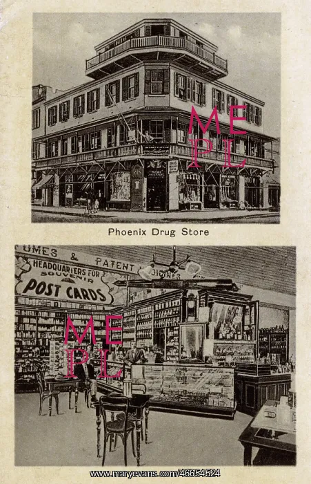 : Interior and Exterior, Phoenix Drug Store, Hamilton, Bermuda : Interior and Exterior, Phoenix Drug Store, Hamilton, Bermuda