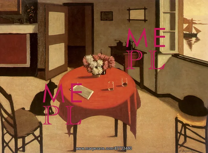: Interior with Two Glasses : Interior with Two Glasses