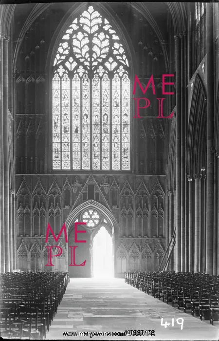 : Interior of a Gothic Cathedral : Interior of a Gothic Cathedral
