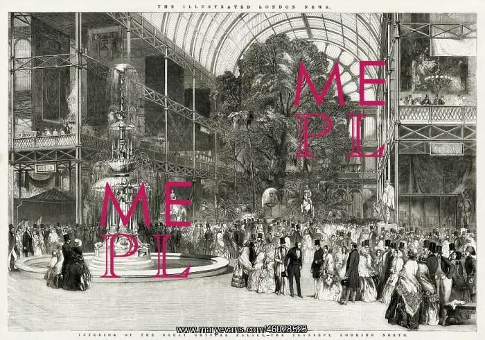 : Interior of the Great Exhibition 1851 : Interior of the Great Exhibition 1851
