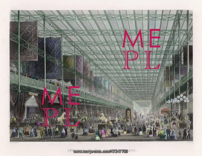 : Interior of The Great Exhibition 1851 : Interior of The Great Exhibition 1851