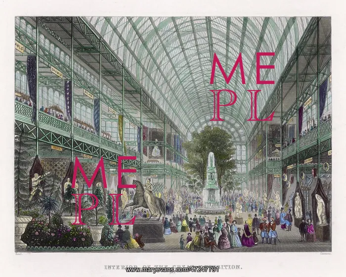 : Interior of The Great Exhibition 1851 : Interior of The Great Exhibition 1851