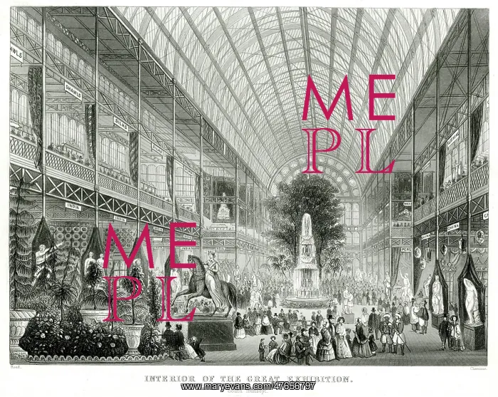 : Interior of The Great Exhibition 1851 : Interior of The Great Exhibition 1851