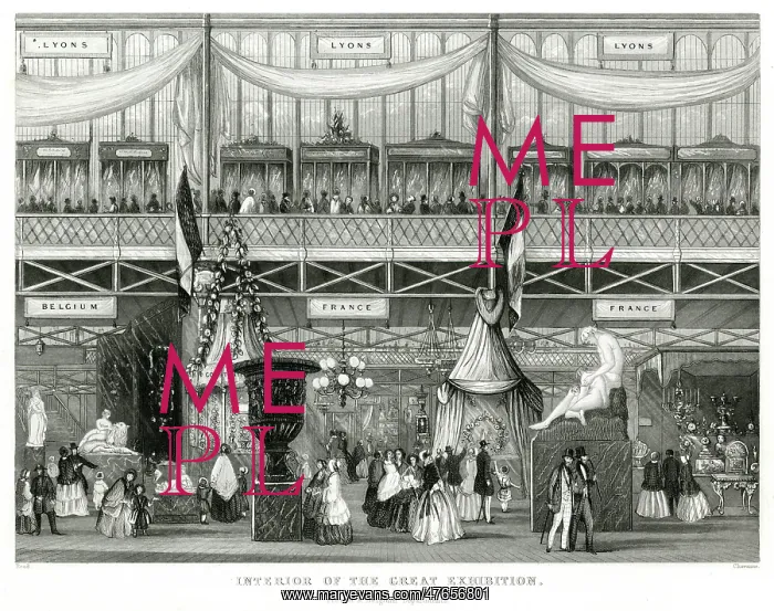 : Interior of The Great Exhibition 1851 : Interior of The Great Exhibition 1851