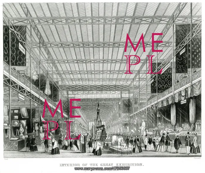 : Interior of The Great Exhibition 1851 : Interior of The Great Exhibition 1851