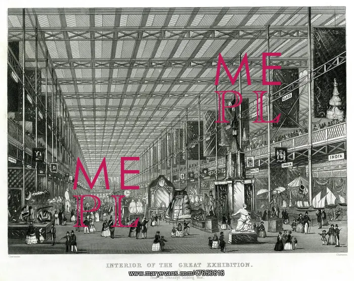 : Interior of The Great Exhibition 1851 : Interior of The Great Exhibition 1851